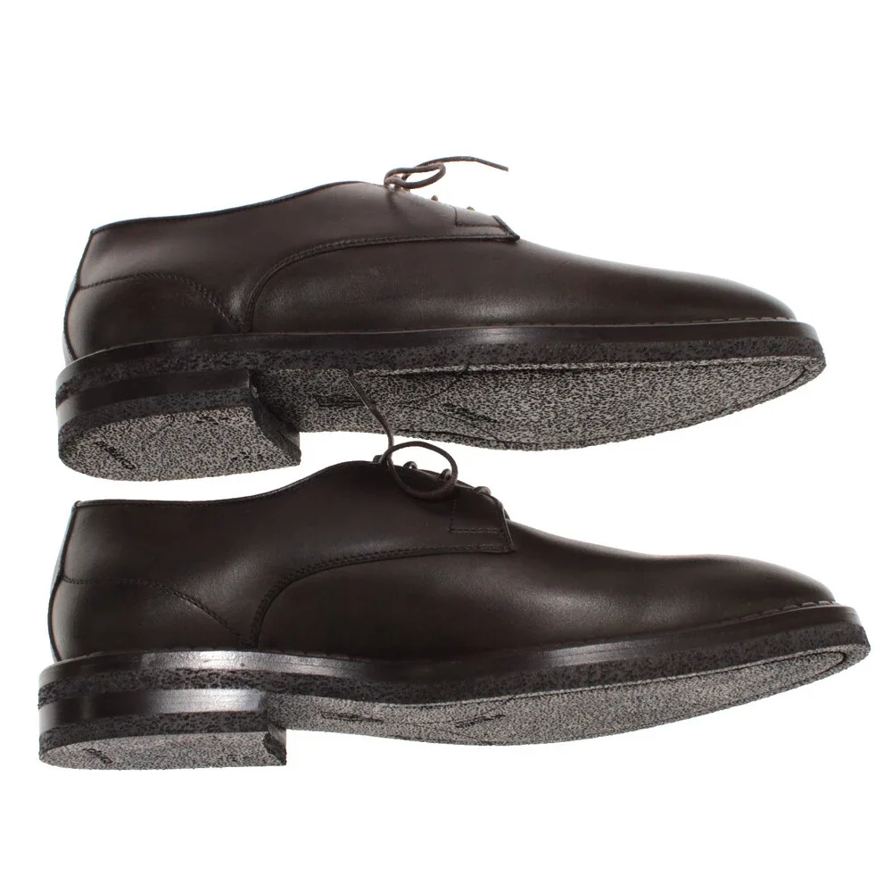 Di Bianco NWD Derby Dress Shoes Size 11 US in Brown Leather Made in Italy